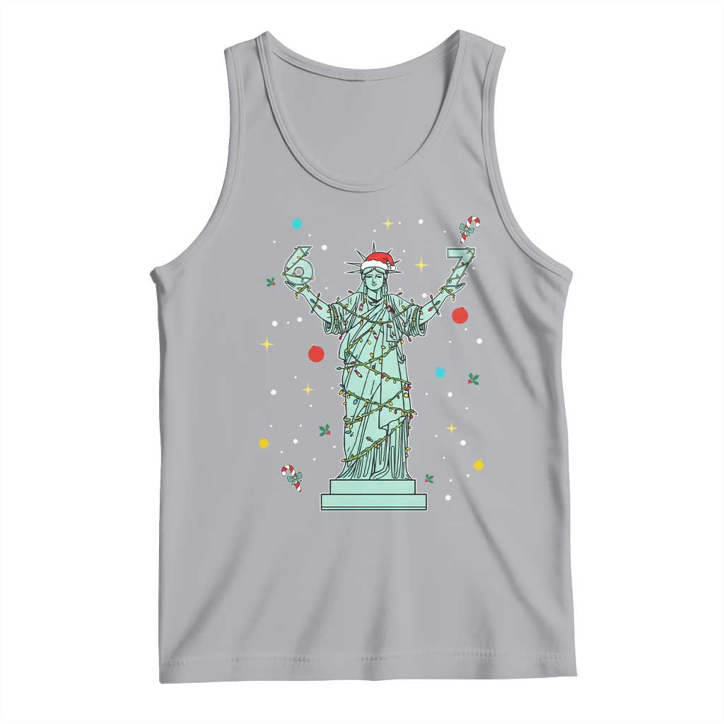 Doot Doot 67 Statue Of Liberty Tank Top Funny Gen Alpha 67 Trend Christmas Gift TS12 Athletic Heather Print Your Wear
