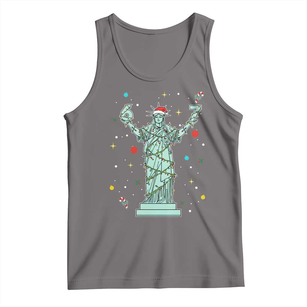 Doot Doot 67 Statue Of Liberty Tank Top Funny Gen Alpha 67 Trend Christmas Gift TS12 Deep Heather Print Your Wear