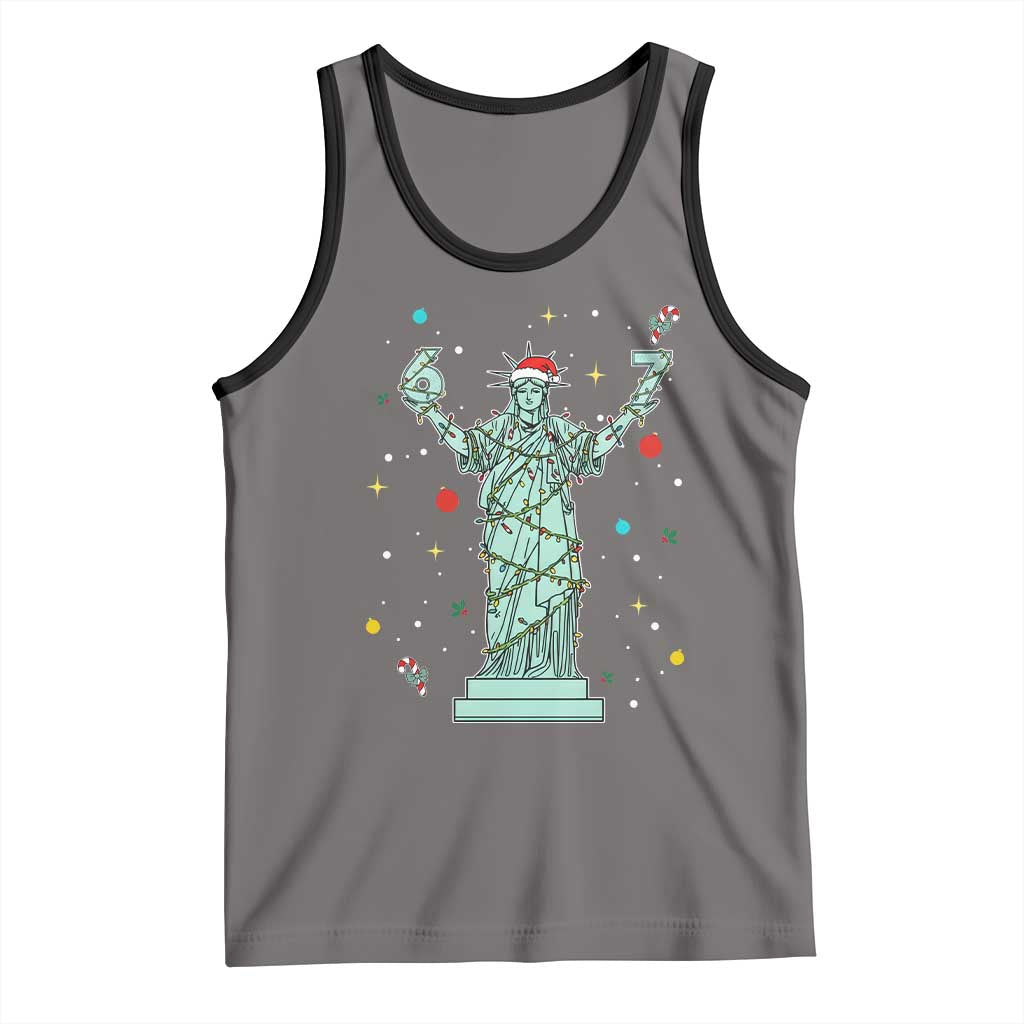 Doot Doot 67 Statue Of Liberty Tank Top Funny Gen Alpha 67 Trend Christmas Gift TS12 Deep Heather Black Print Your Wear
