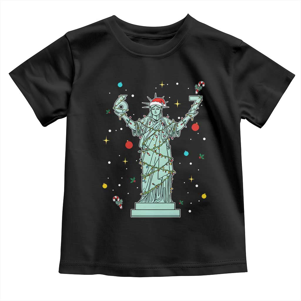 Doot Doot 67 Statue Of Liberty Toddler T Shirt Funny Gen Alpha 67 Trend Christmas Gift TS12 Black Print Your Wear
