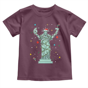 Doot Doot 67 Statue Of Liberty Toddler T Shirt Funny Gen Alpha 67 Trend Christmas Gift TS12 Maroon Print Your Wear