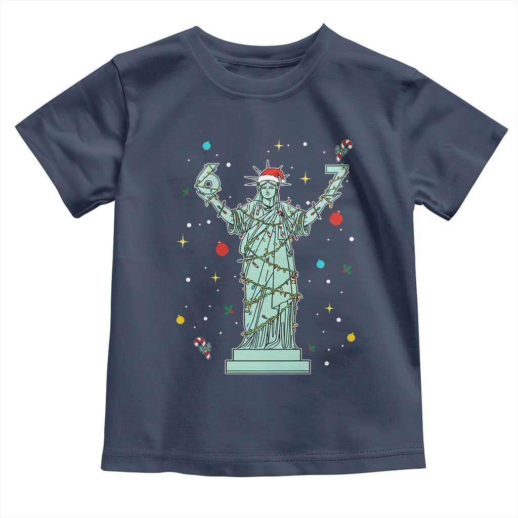 Doot Doot 67 Statue Of Liberty Toddler T Shirt Funny Gen Alpha 67 Trend Christmas Gift TS12 Navy Print Your Wear