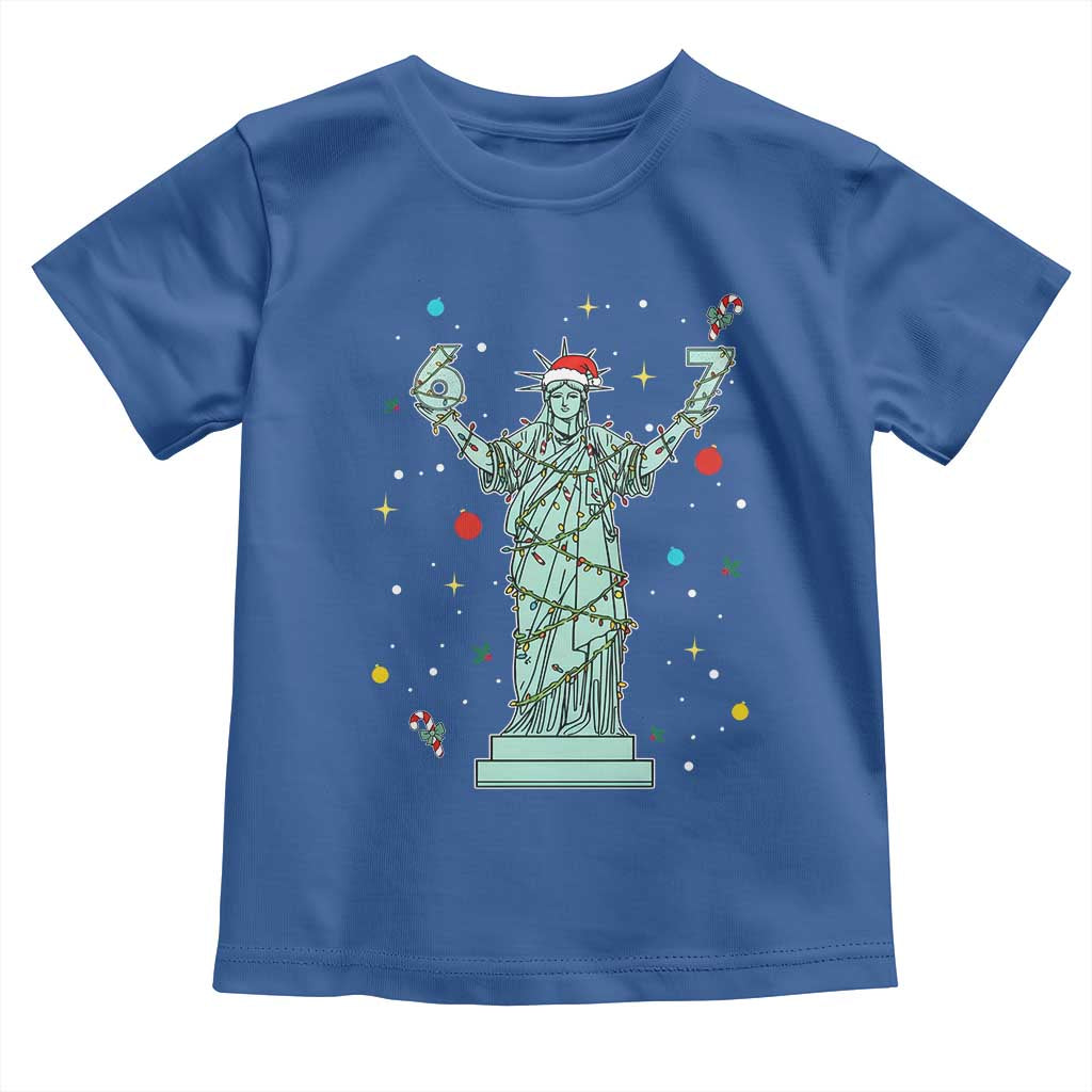Doot Doot 67 Statue Of Liberty Toddler T Shirt Funny Gen Alpha 67 Trend Christmas Gift TS12 Royal Blue Print Your Wear