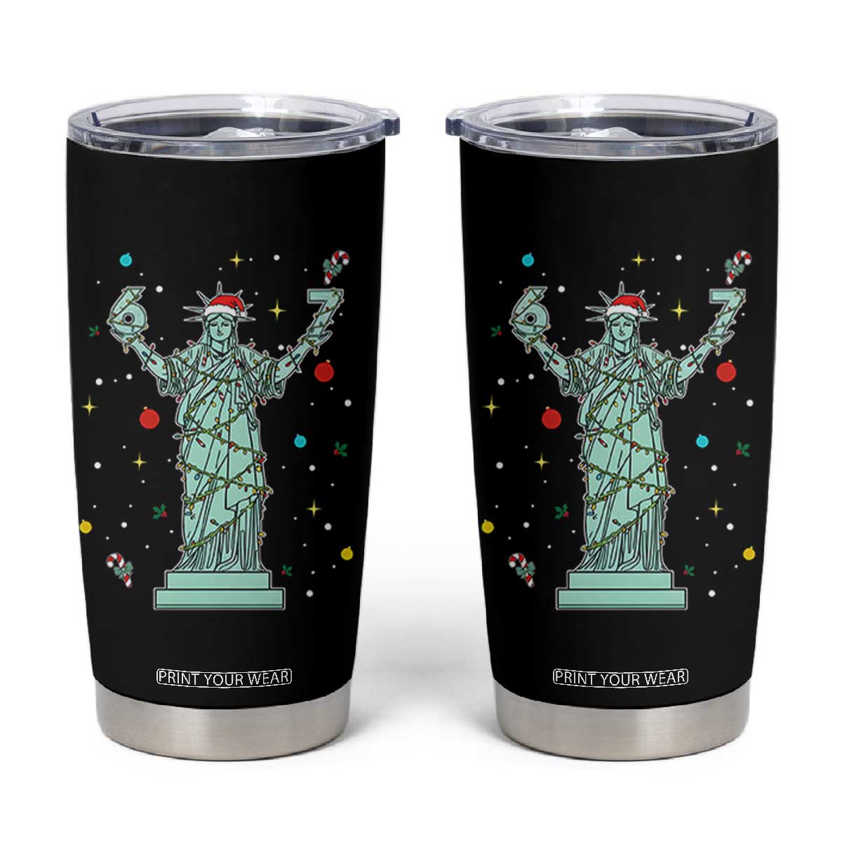 Doot Doot 67 Statue Of Liberty Tumbler Cup Funny Gen Alpha 67 Trend Christmas Gift TS12 Black Print Your Wear