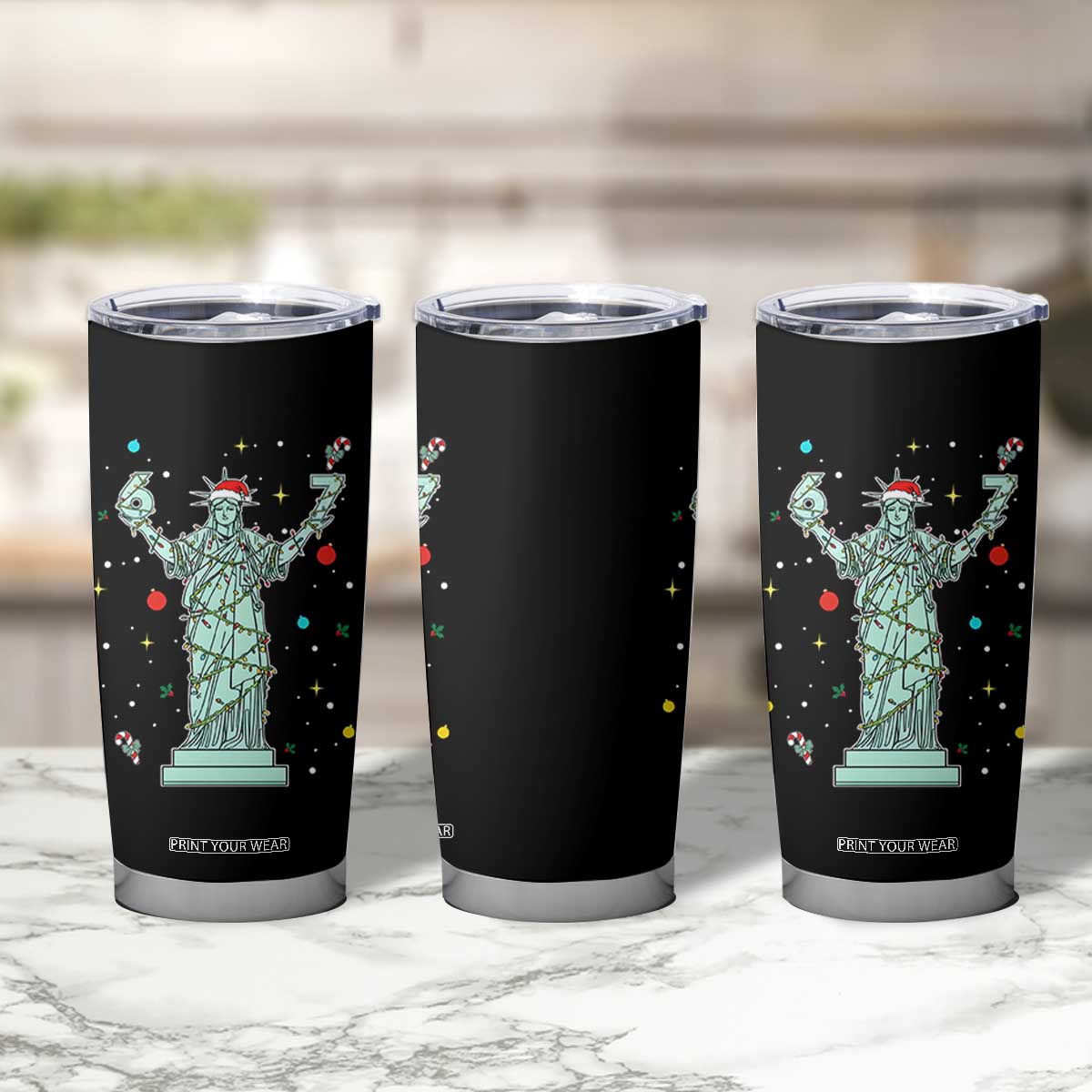 Doot Doot 67 Statue Of Liberty Tumbler Cup Funny Gen Alpha 67 Trend Christmas Gift TS12 Print Your Wear