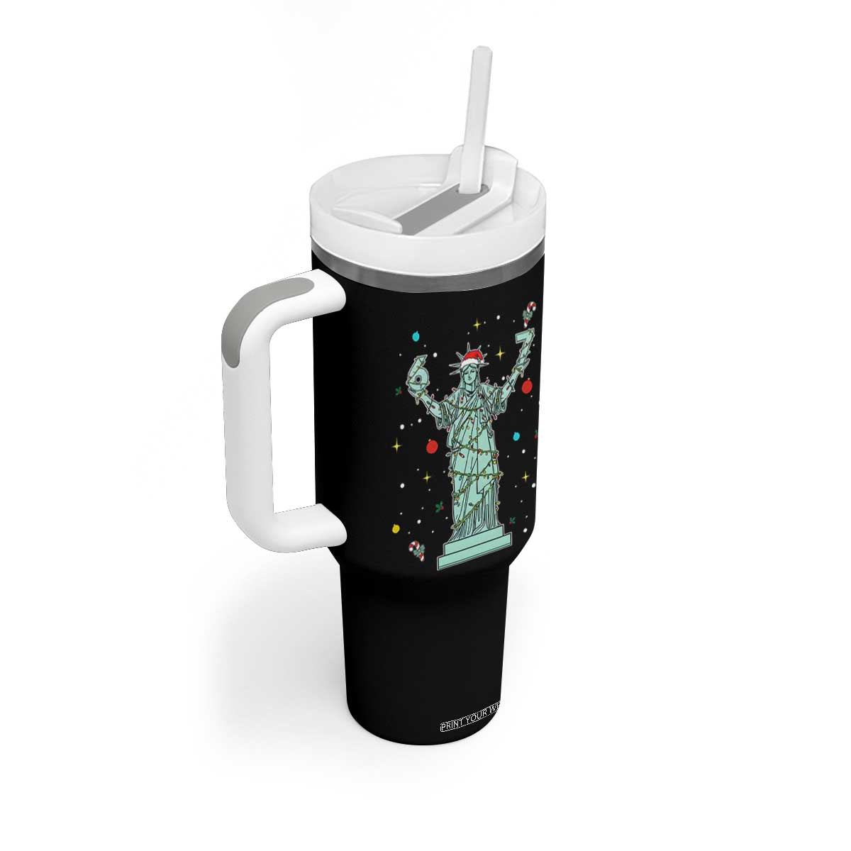 Doot Doot 67 Statue Of Liberty Tumbler With Handle Funny Gen Alpha 67 Trend Christmas Gift TS12 Print Your Wear