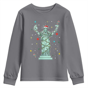 Doot Doot 67 Statue Of Liberty Youth Sweatshirt Funny Gen Alpha 67 Trend Christmas Gift TS12 Charcoal Print Your Wear
