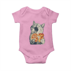 Six Seven Meme Cat 67 Pizza Nugget Baby Onesie Funny Gen Alpha 67 Trend Gift TS12 Light Pink Print Your Wear