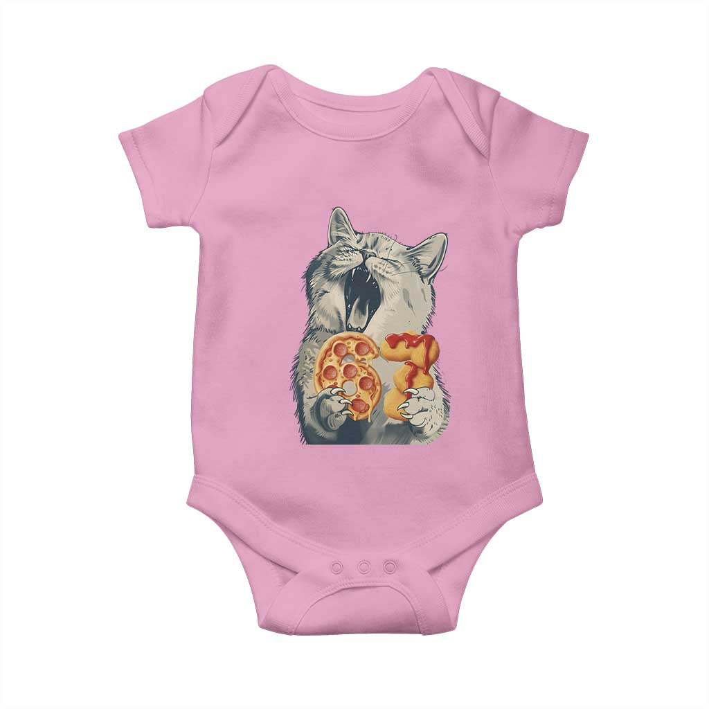 Six Seven Meme Cat 67 Pizza Nugget Baby Onesie Funny Gen Alpha 67 Trend Gift TS12 Light Pink Print Your Wear
