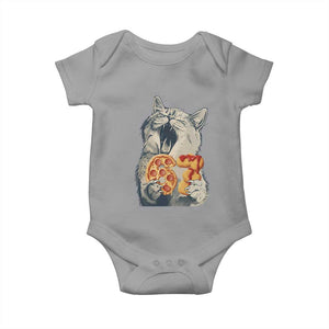 Six Seven Meme Cat 67 Pizza Nugget Baby Onesie Funny Gen Alpha 67 Trend Gift TS12 Sport Gray Print Your Wear