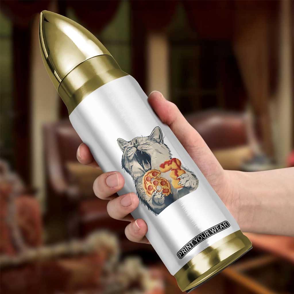 Six Seven Meme Cat 67 Pizza Nugget Bullet Tumbler Funny Gen Alpha 67 Trend Gift TS12 Print Your Wear