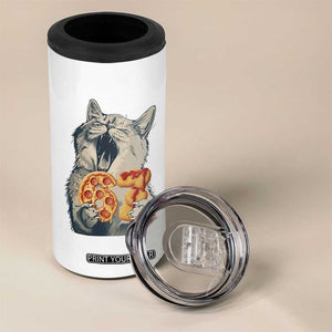 Six Seven Meme Cat 67 Pizza Nugget 4 in 1 Can Cooler Tumbler Funny Gen Alpha 67 Trend Gift TS12 Print Your Wear