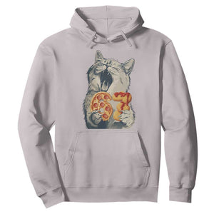 Six Seven Meme Cat 67 Pizza Nugget Hoodie Funny Gen Alpha 67 Trend Gift TS12 Ice Gray Print Your Wear