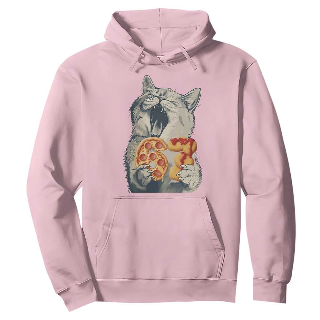 Six Seven Meme Cat 67 Pizza Nugget Hoodie Funny Gen Alpha 67 Trend Gift TS12 Light Pink Print Your Wear