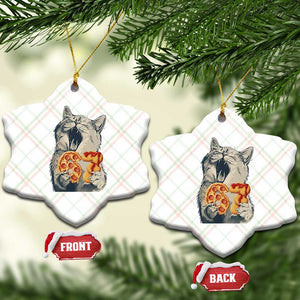 Six Seven Meme Cat 67 Pizza Nugget Ceramic Ornament Funny Gen Alpha 67 Trend Gift TS12 Print Your Wear