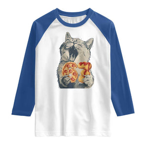 Six Seven Meme Cat 67 Pizza Nugget Raglan Shirt Funny Gen Alpha 67 Trend Gift TS12 White Royal Print Your Wear