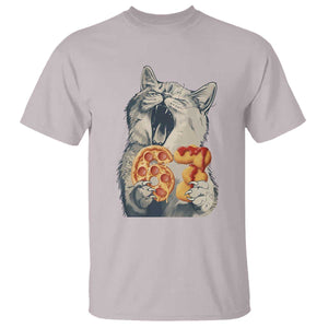 Six Seven Meme Cat 67 Pizza Nugget T Shirt Funny Gen Alpha 67 Trend Gift TS12 Ice Gray Print Your Wear