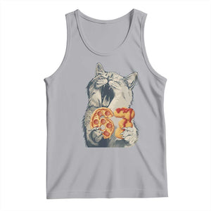 Six Seven Meme Cat 67 Pizza Nugget Tank Top Funny Gen Alpha 67 Trend Gift TS12 Athletic Heather Print Your Wear