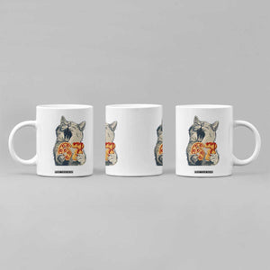 Six Seven Meme Cat 67 Pizza Nugget Coffee Mug Funny Gen Alpha 67 Trend Gift TS12 Print Your Wear