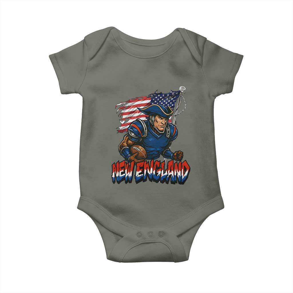 NEFP Game Day Sports Fan Gift Baby Onesie TS12 Military Green Print Your Wear