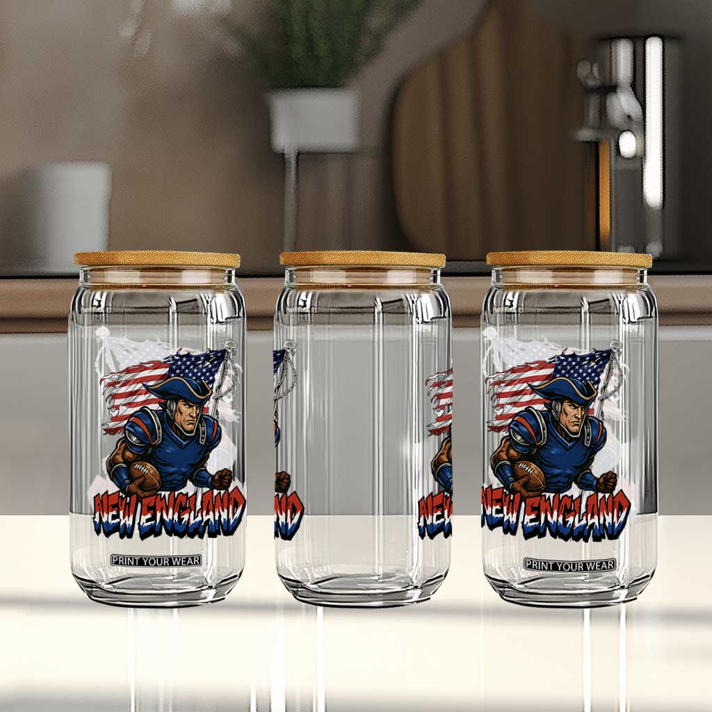 NEFP Game Day Sports Fan Gift Glass Can TS12 Print Your Wear