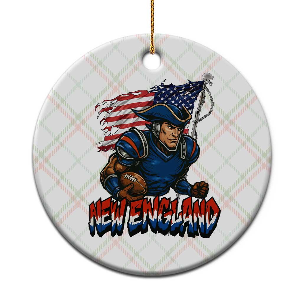 NEFP Game Day Sports Fan Gift Ceramic Ornament TS12 1pc Christmas Plaid Print Your Wear