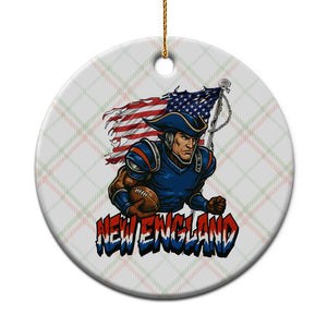 NEFP Game Day Sports Fan Gift Ceramic Ornament TS12 1pc Christmas Plaid Print Your Wear