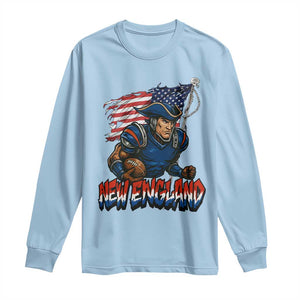 NEFP Game Day Sports Fan Gift Long Sleeve Shirt TS12 Light Blue Print Your Wear