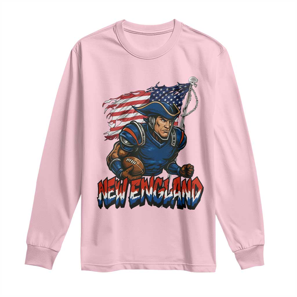NEFP Game Day Sports Fan Gift Long Sleeve Shirt TS12 Light Pink Print Your Wear