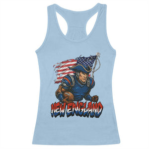 NEFP Game Day Sports Fan Gift Racerback Tank Top TS12 Light Blue Print Your Wear