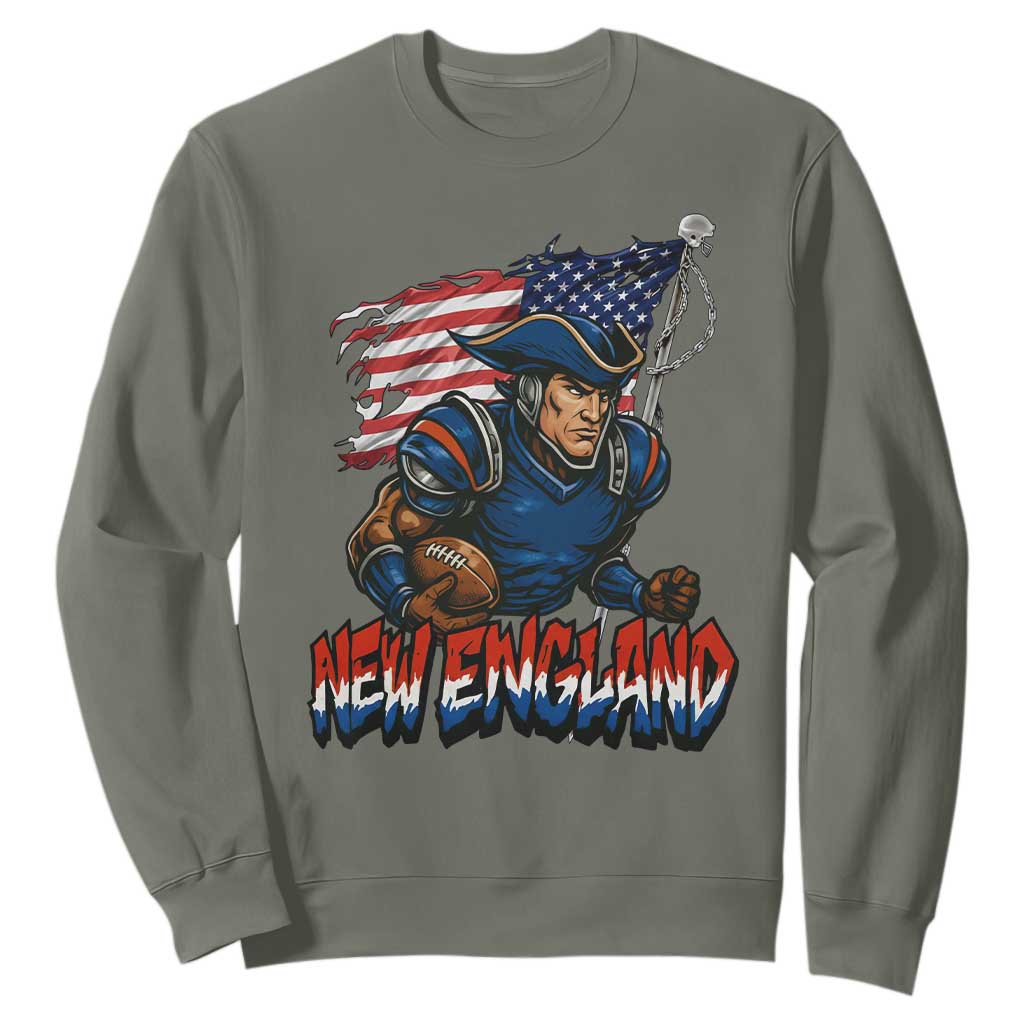 NEFP Game Day Sports Fan Gift Sweatshirt TS12 Military Green Print Your Wear