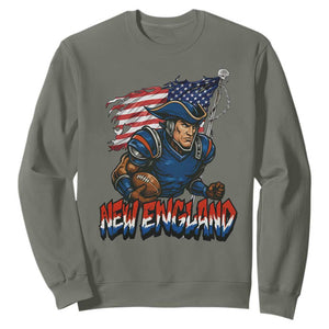 NEFP Game Day Sports Fan Gift Sweatshirt TS12 Military Green Print Your Wear