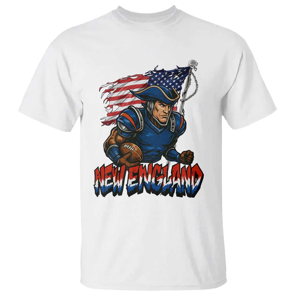 NEFP Game Day Sports Fan Gift T Shirt TS12 White Print Your Wear