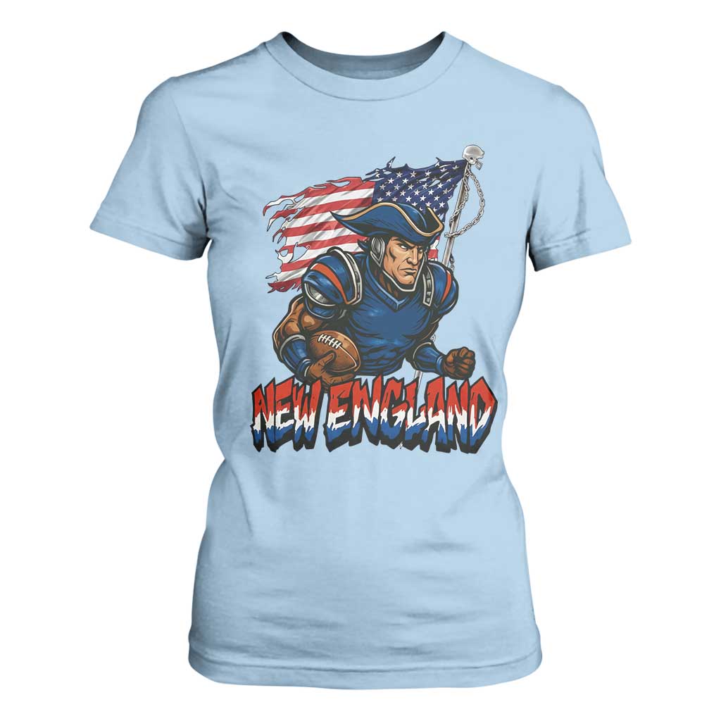 NEFP Game Day Sports Fan Gift T Shirt For Women TS12 Light Blue Print Your Wear