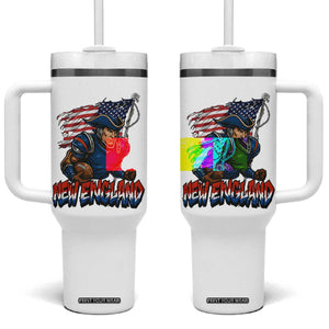 NEFP Game Day Sports Fan Gift Tumbler With Handle TS12 One Size: 40 oz White Print Your Wear