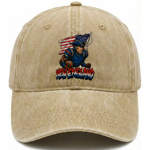 NEFP Game Day Sports Fan Gift Washed Cotton Baseball Cap TS12 Print Your Wear