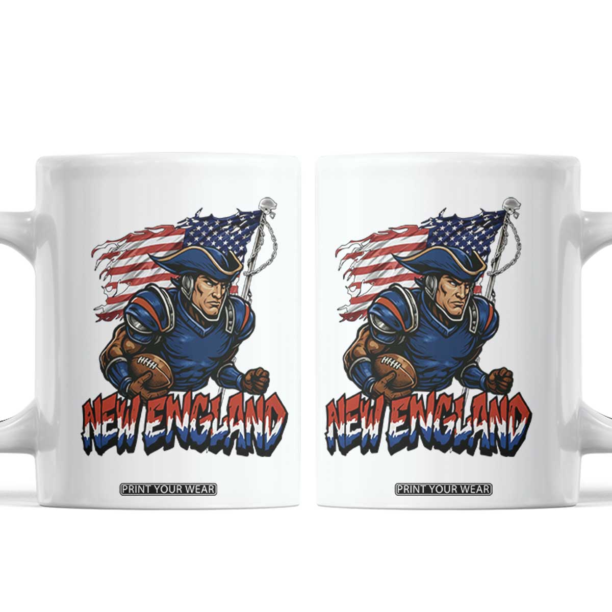 NEFP Game Day Sports Fan Gift Coffee Mug TS12 White Print Your Wear