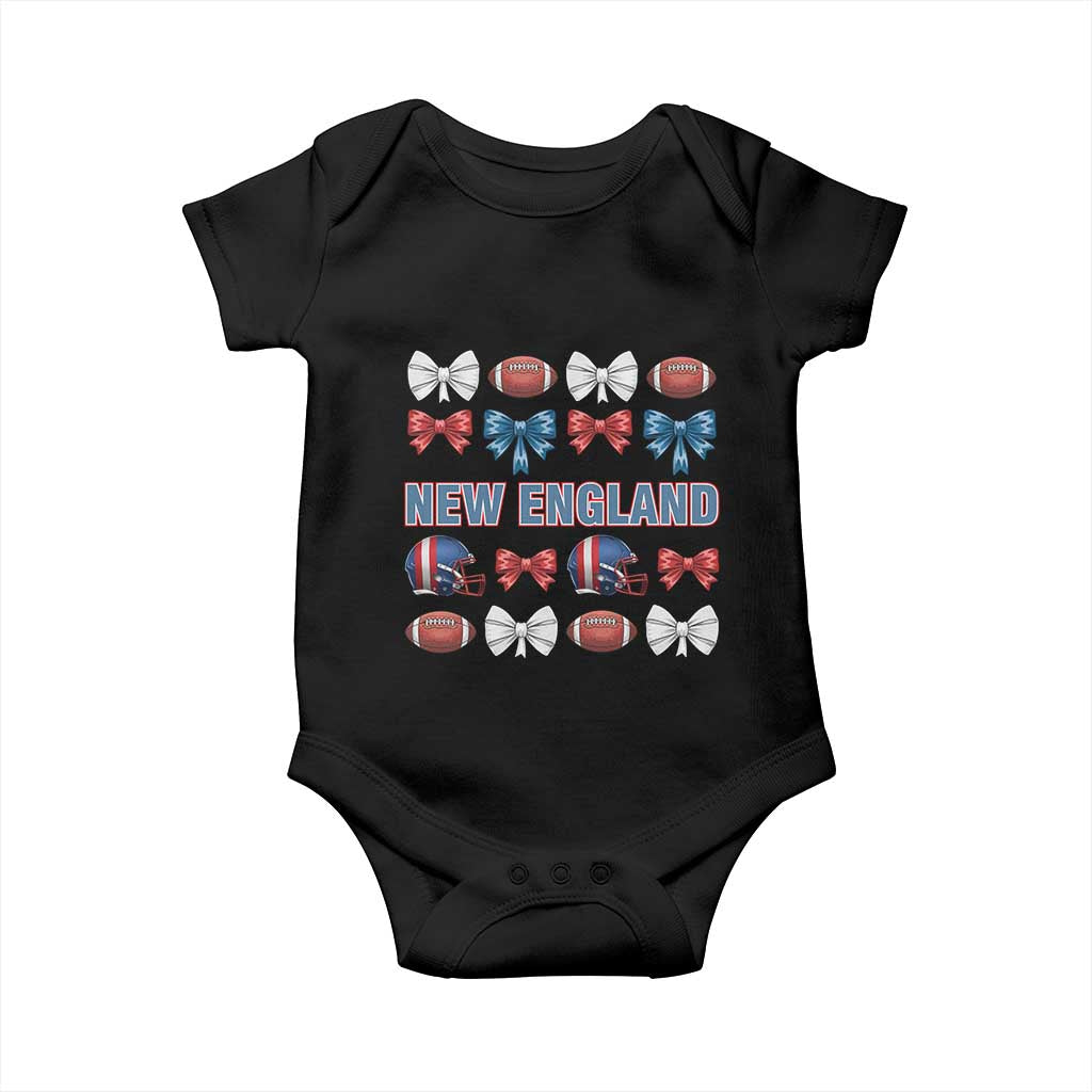 Coquette NE Football Fan Baby Onesie Gift For Women TS12 Black Print Your Wear