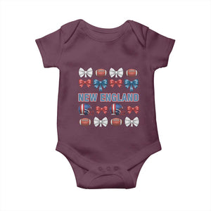 Coquette NE Football Fan Baby Onesie Gift For Women TS12 Maroon Print Your Wear