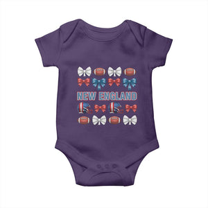 Coquette NE Football Fan Baby Onesie Gift For Women TS12 Purple Print Your Wear