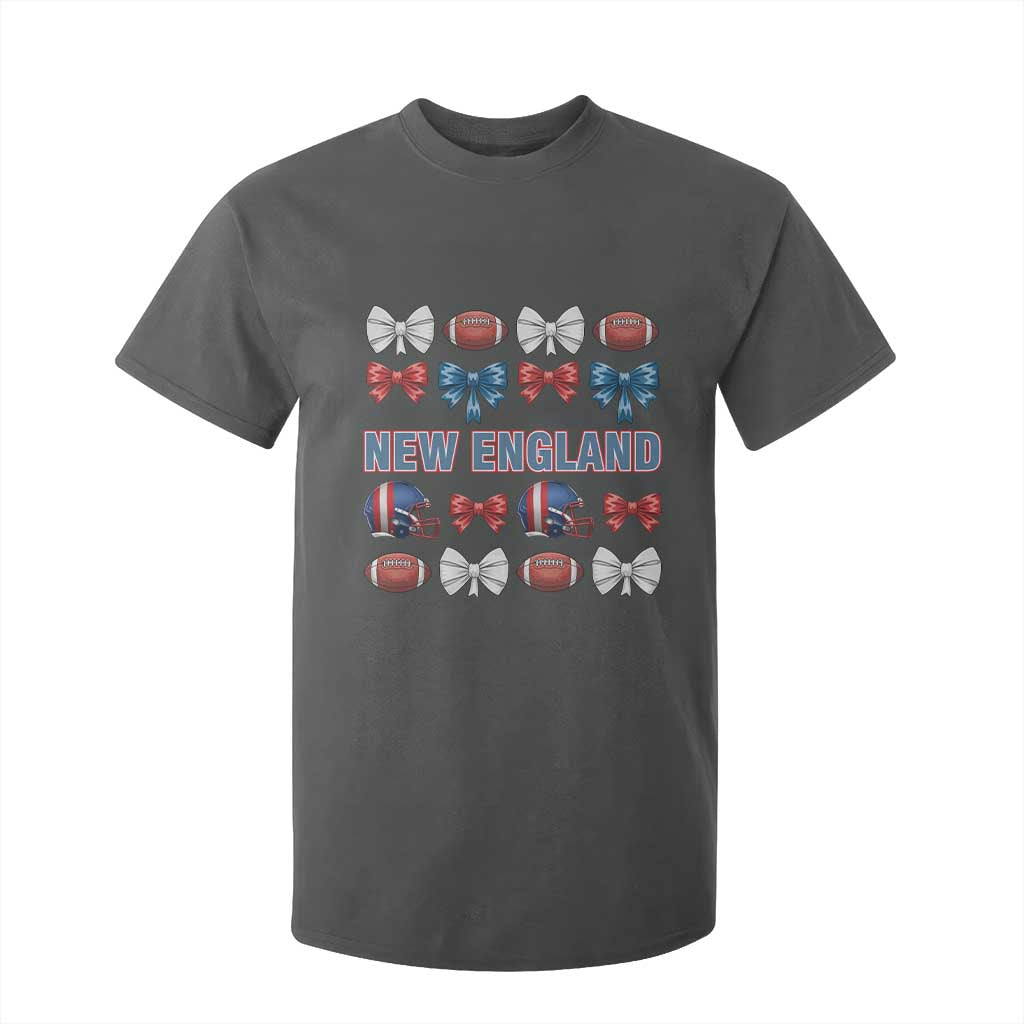 Coquette NE Football Fan T Shirt For Kid Gift For Women TS12 Dark Heather Print Your Wear