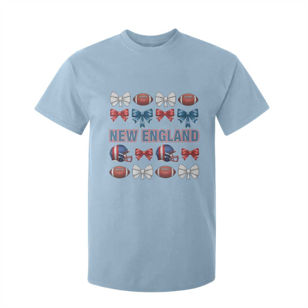 Coquette NE Football Fan T Shirt For Kid Gift For Women TS12 Light Blue Print Your Wear