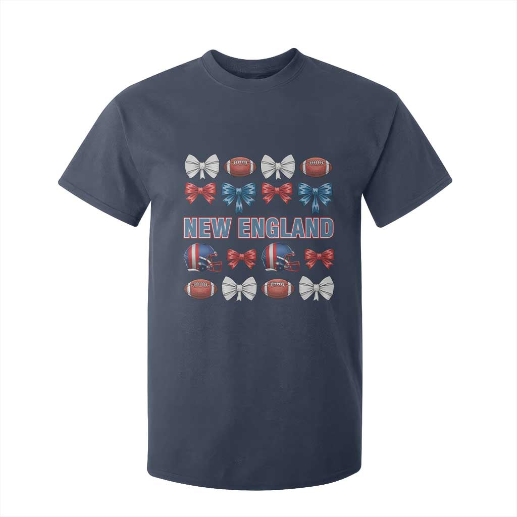 Coquette NE Football Fan T Shirt For Kid Gift For Women TS12 Navy Print Your Wear
