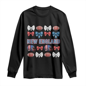 Coquette NE Football Fan Long Sleeve Shirt Gift For Women TS12 Black Print Your Wear