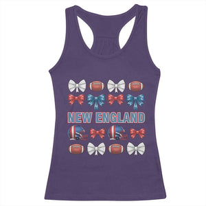 Coquette NE Football Fan Racerback Tank Top Gift For Women TS12 Purple Print Your Wear