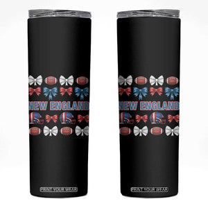 Coquette NE Football Fan Skinny Tumbler Gift For Women TS12 Black Print Your Wear