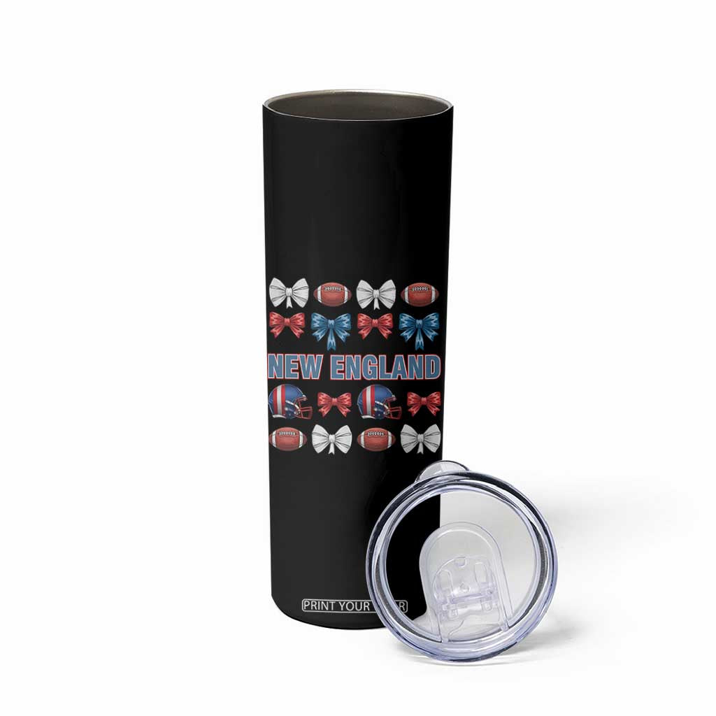 Coquette NE Football Fan Skinny Tumbler Gift For Women TS12 Print Your Wear