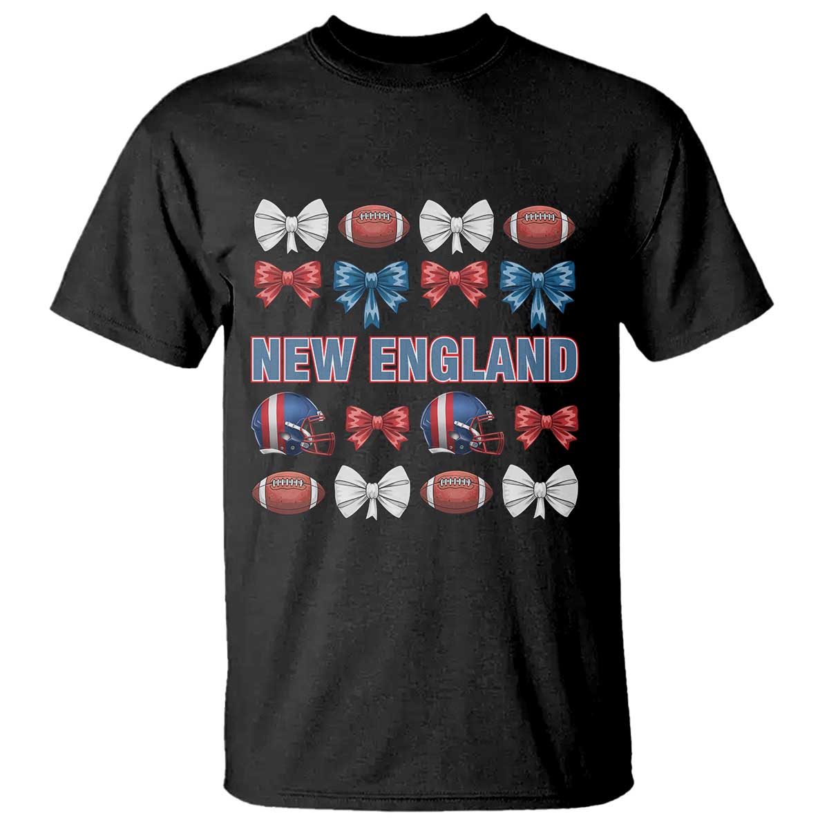 Coquette NE Football Fan T Shirt Gift For Women TS12 Black Print Your Wear