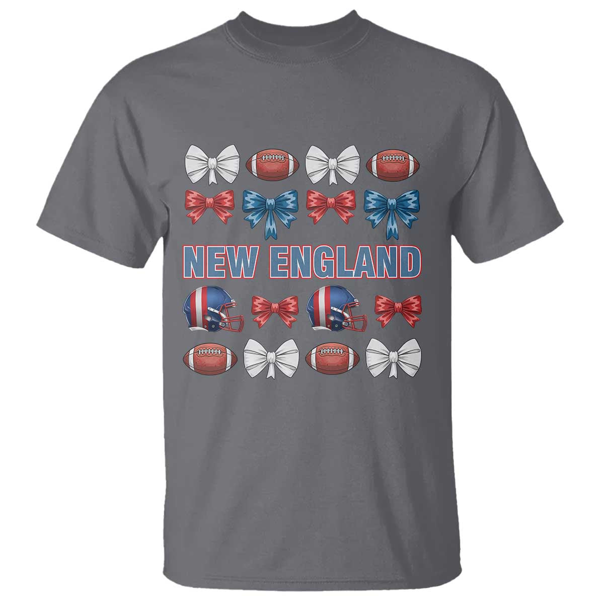 Coquette NE Football Fan T Shirt Gift For Women TS12 Charcoal Print Your Wear