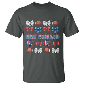 Coquette NE Football Fan T Shirt Gift For Women TS12 Dark Heather Print Your Wear